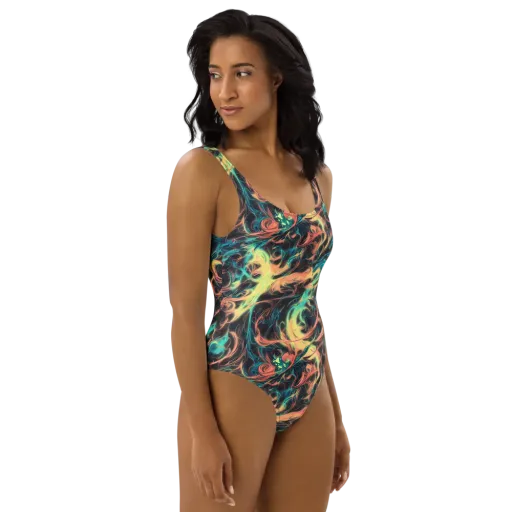 Afterglow Vortex on a One-Piece Swimsuit