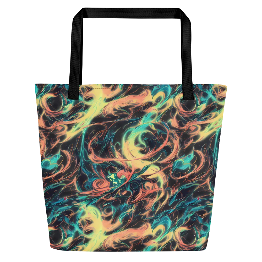 Afterglow Vortex on Large Tote Bag W/ Pocket — Front