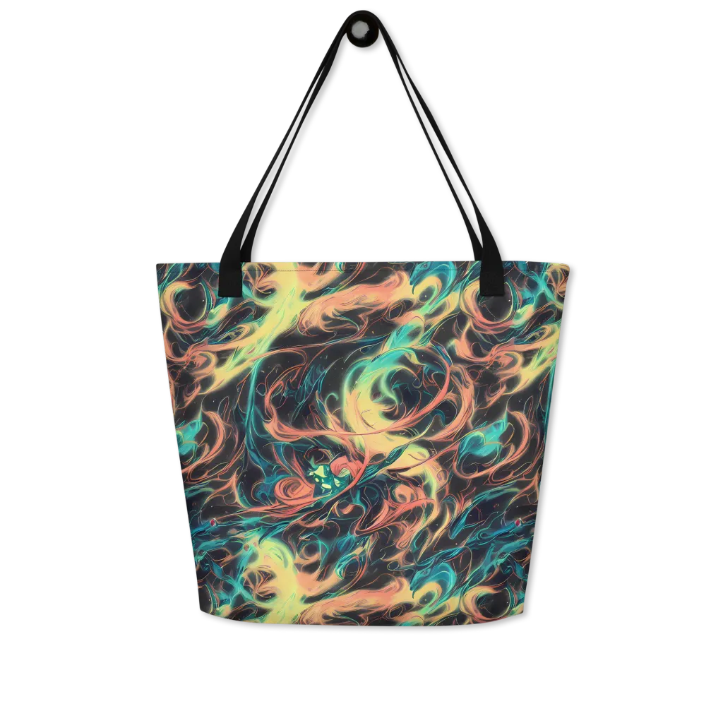 Afterglow Vortex on Large Tote Bag W/ Pocket — Front