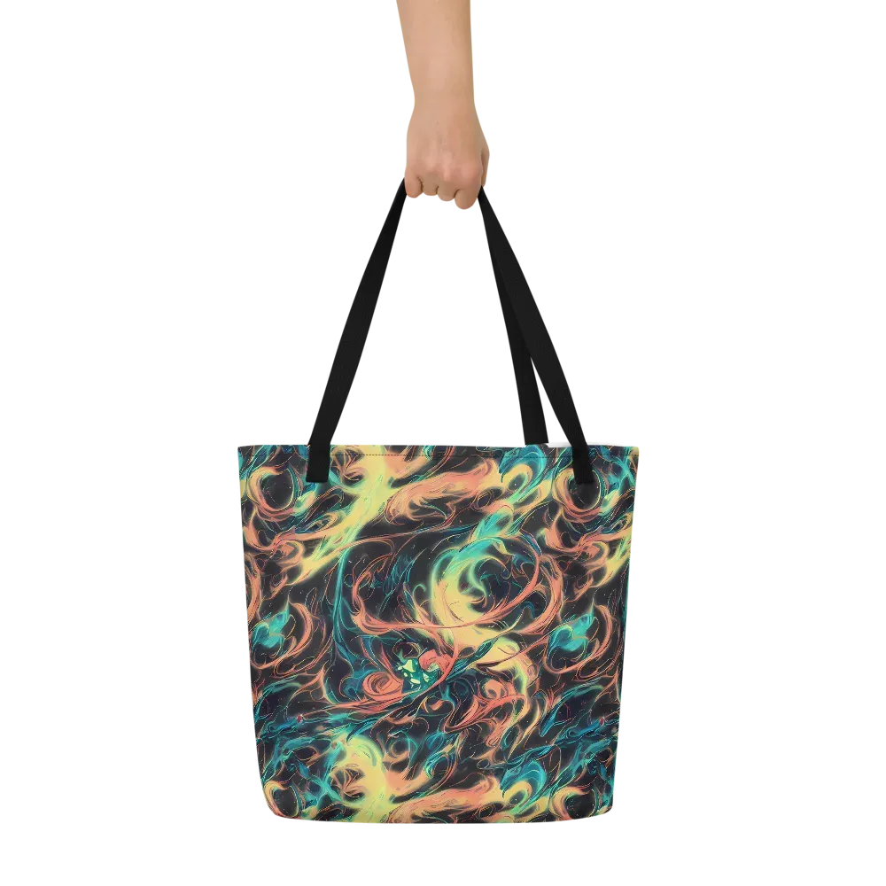 Afterglow Vortex on Large Tote Bag W/ Pocket — Front