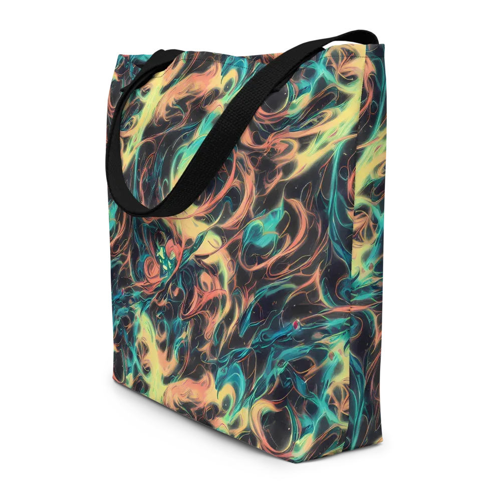 Afterglow Vortex on Large Tote Bag W/ Pocket — Front