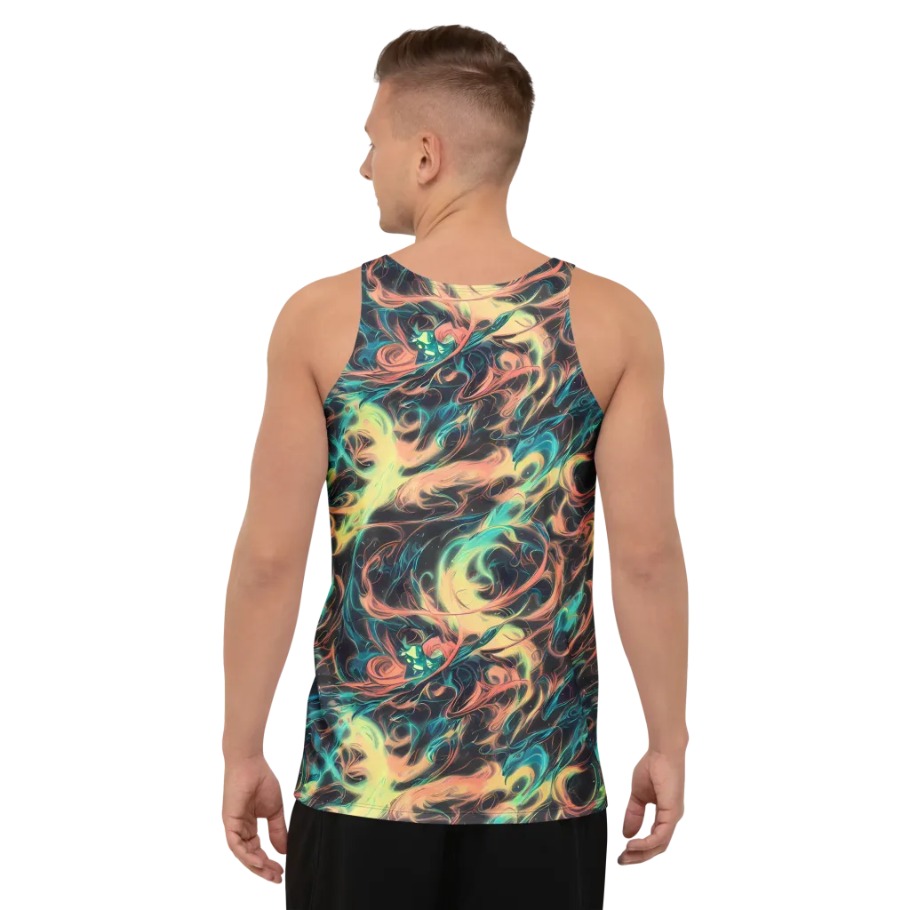 Afterglow Vortex on Men's Tank Top — Back