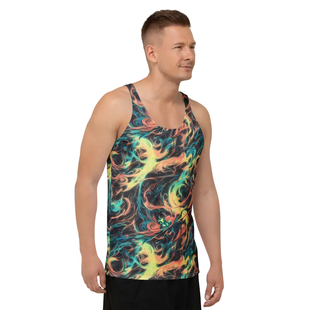 Afterglow Vortex on Men's Tank Top — Right Front