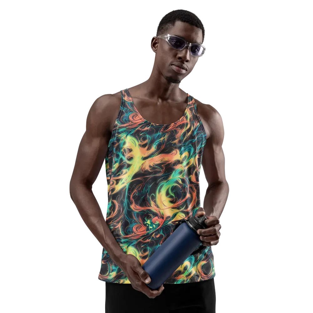Afterglow Vortex on Men's Tank Top — Front
