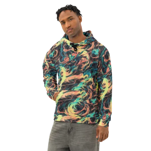 Afterglow Vortex on a Cotton Hoodie