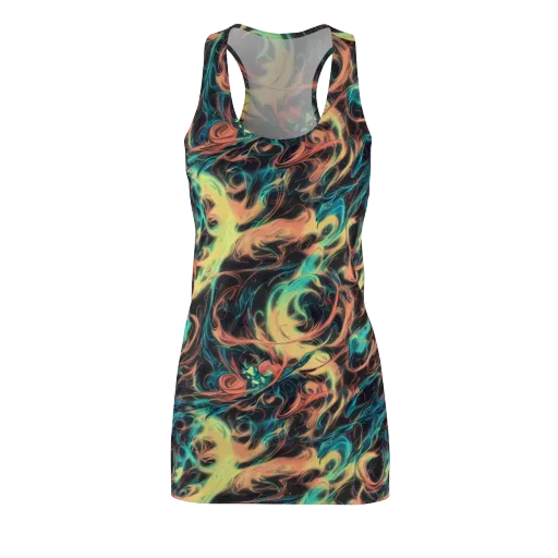 Afterglow Vortex on a Racerback Dress