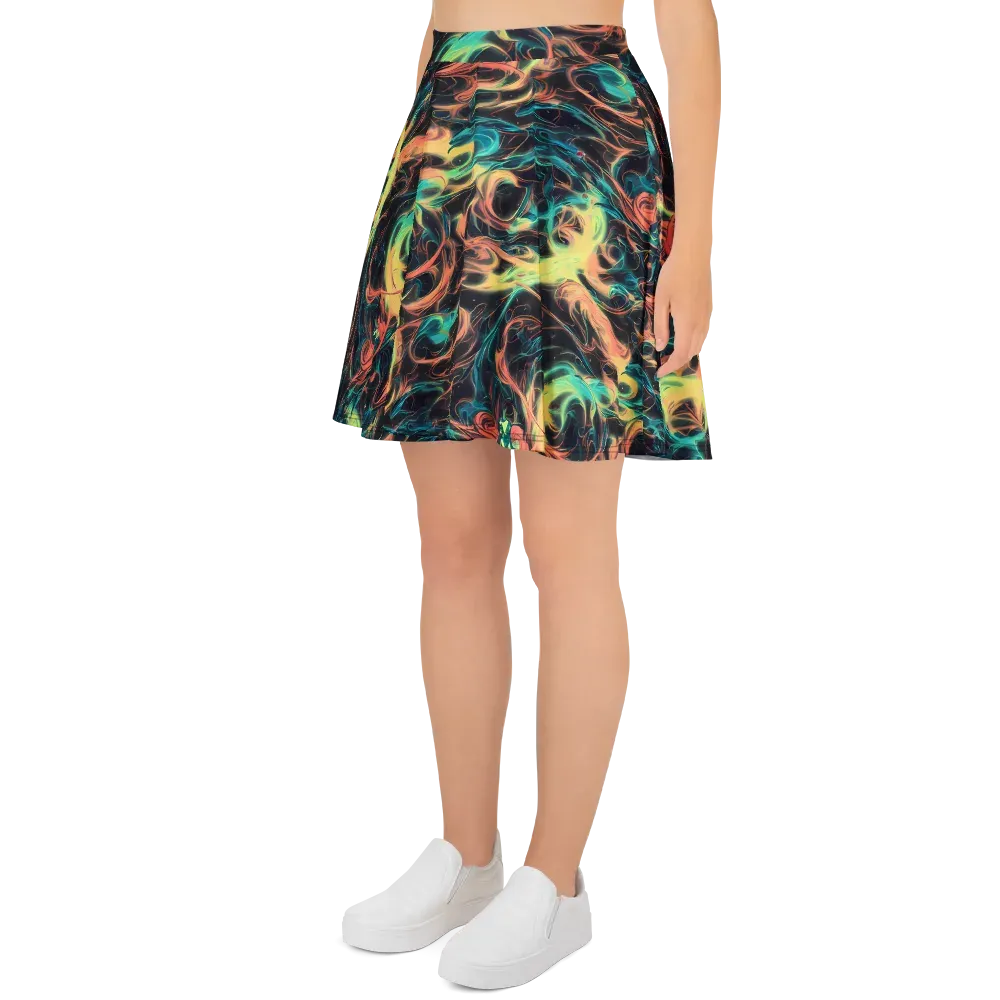 Afterglow Vortex on Skater Skirt — Left