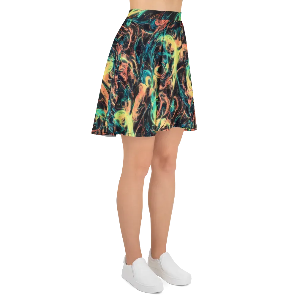 Afterglow Vortex on Skater Skirt — Right