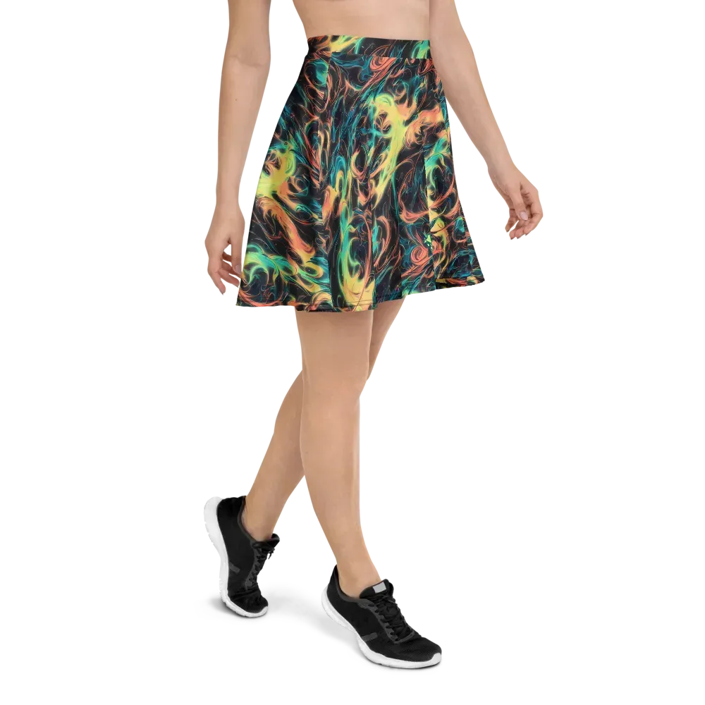 Afterglow Vortex on Skater Skirt — Right