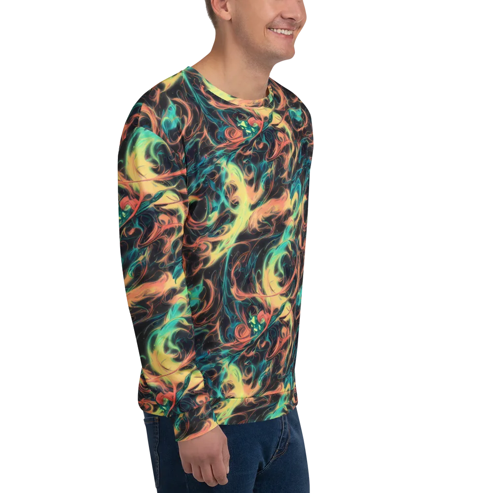 Afterglow Vortex on Sweatshirt — Right Front