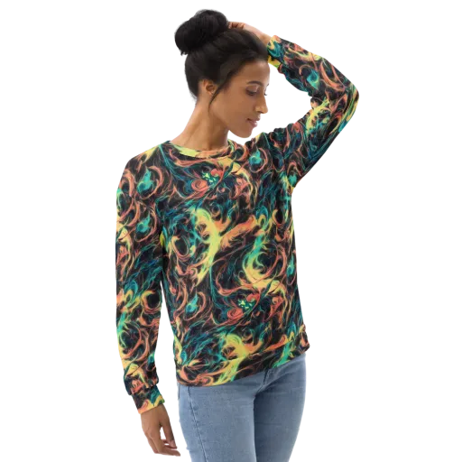 Afterglow Vortex on a Sweatshirt