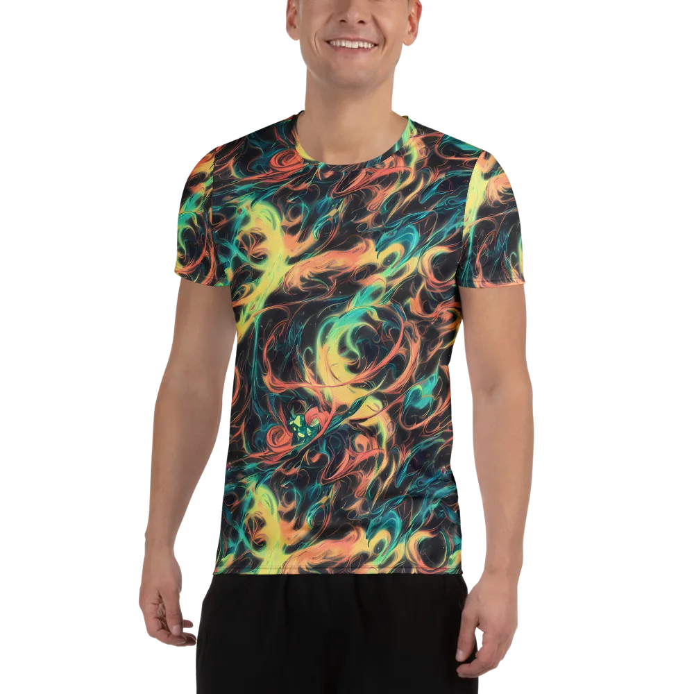 Afterglow Vortex on Men's Athletic T-Shirt — Front