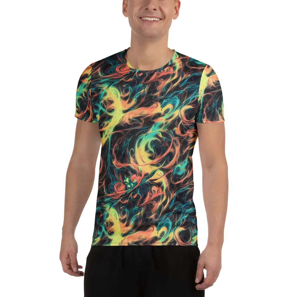 Afterglow Vortex on Men's Athletic T-Shirt — Front