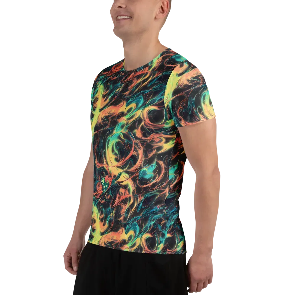 Afterglow Vortex on Men's Athletic T-Shirt — Left