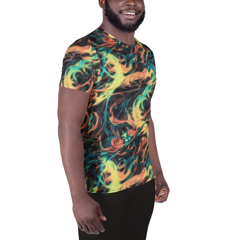 Afterglow Vortex on Men's Athletic T-Shirt — Right