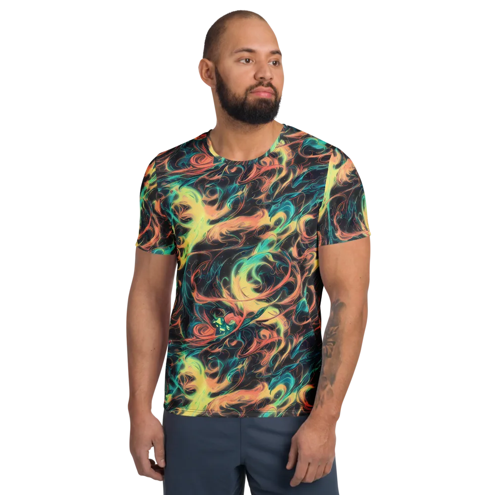 Afterglow Vortex on Men's Athletic T-Shirt — Front