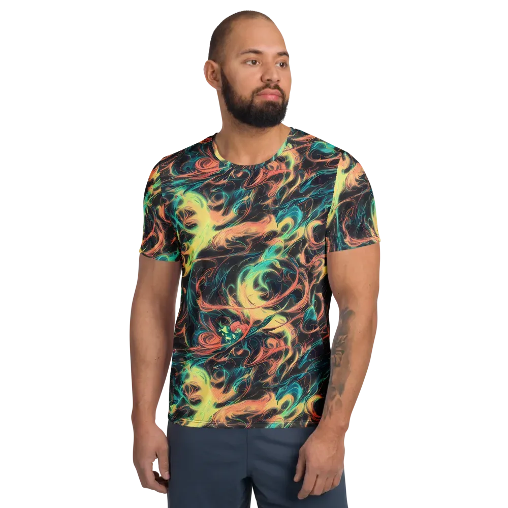 Afterglow Vortex on Men's Athletic T-Shirt — Front