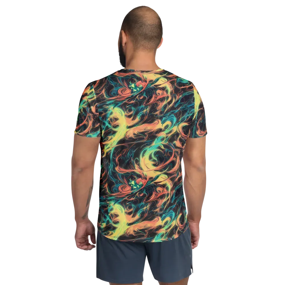Afterglow Vortex on Men's Athletic T-Shirt — Back