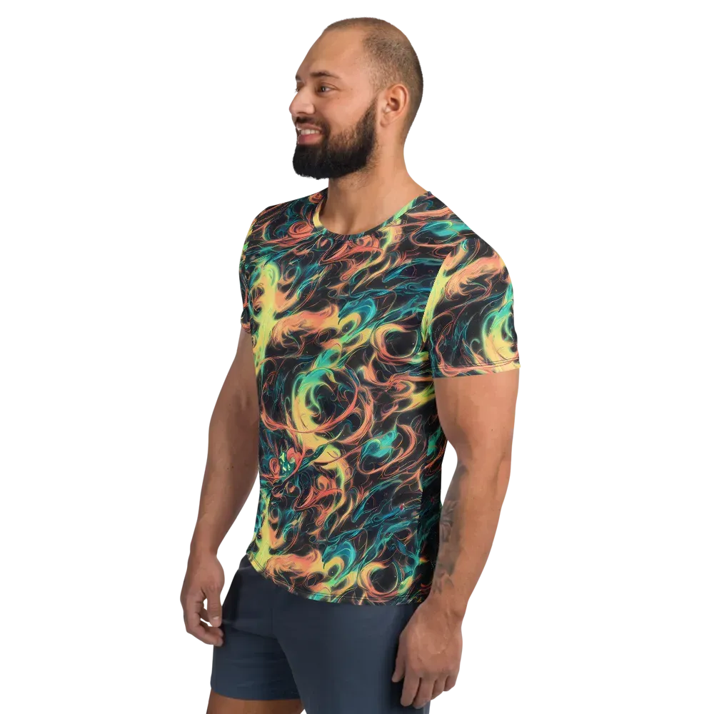 Afterglow Vortex on Men's Athletic T-Shirt — Left