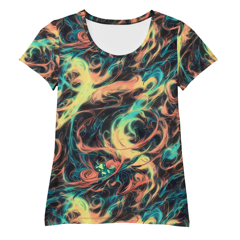 Afterglow Vortex on Women's Athletic T-Shirt — Front