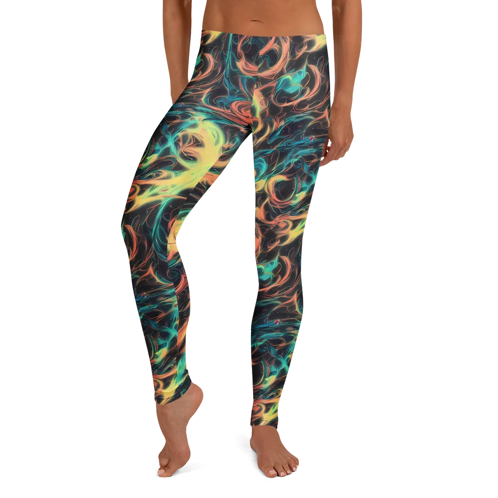 Afterglow Vortex on Leggings — Front