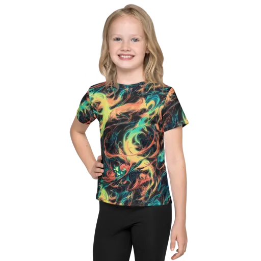 Afterglow Vortex on a Kids Crew Neck T-Shirt