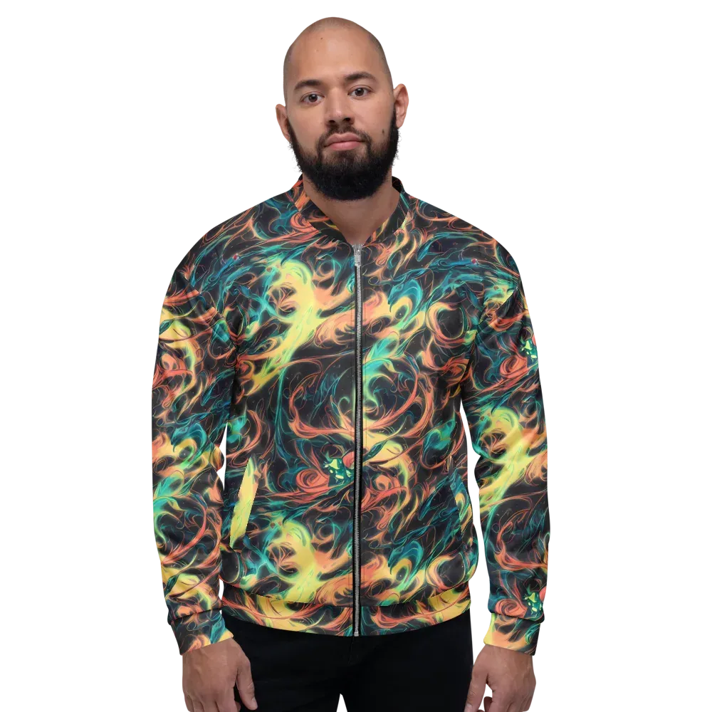 Afterglow Vortex on Bomber Jacket — Front