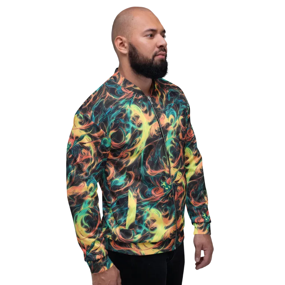 Afterglow Vortex on Bomber Jacket — Right