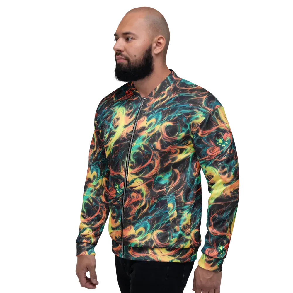 Afterglow Vortex on Bomber Jacket — Left