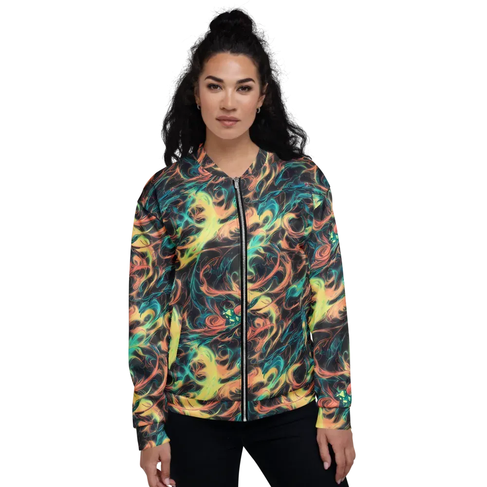 Afterglow Vortex on Bomber Jacket — Front