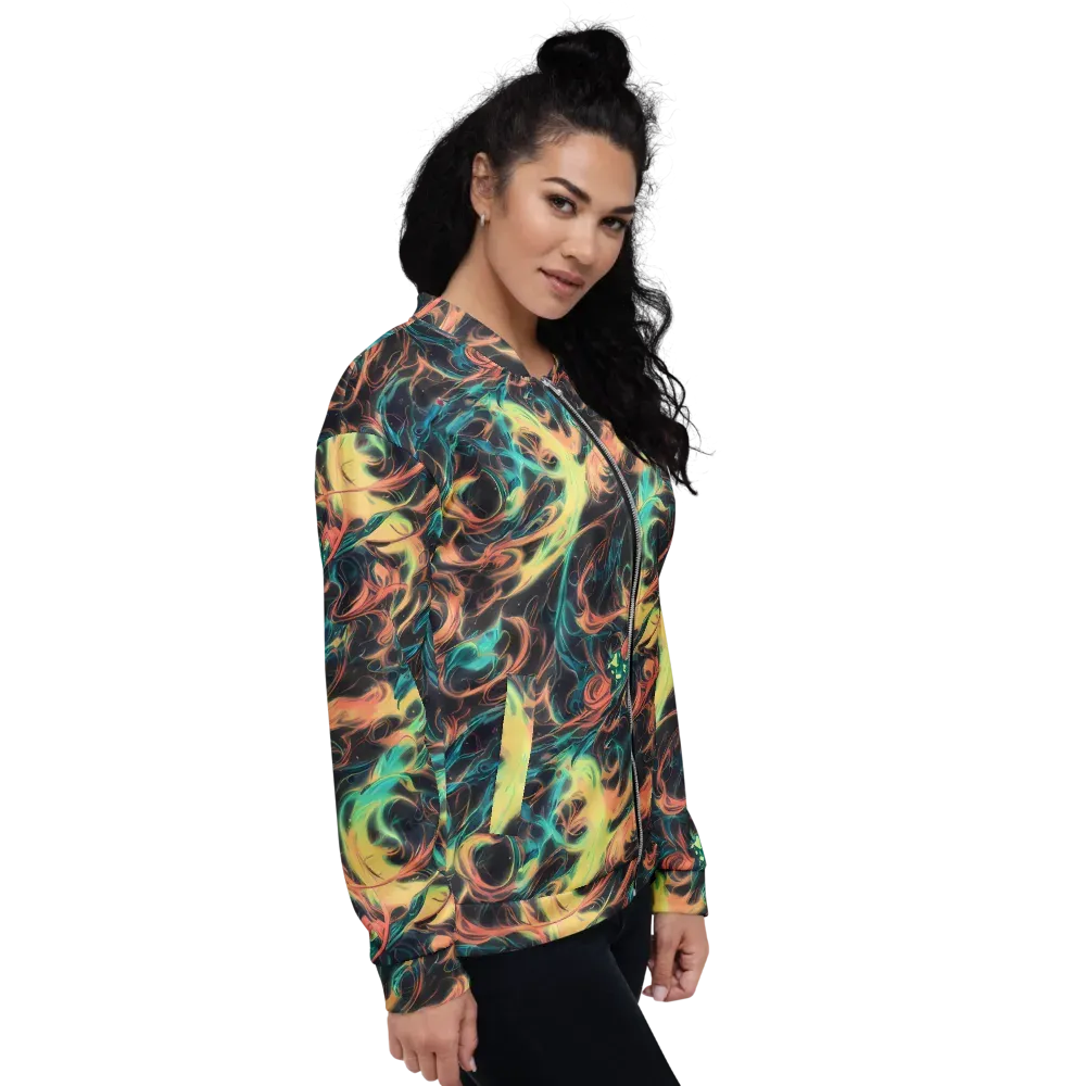 Afterglow Vortex on Bomber Jacket — Right