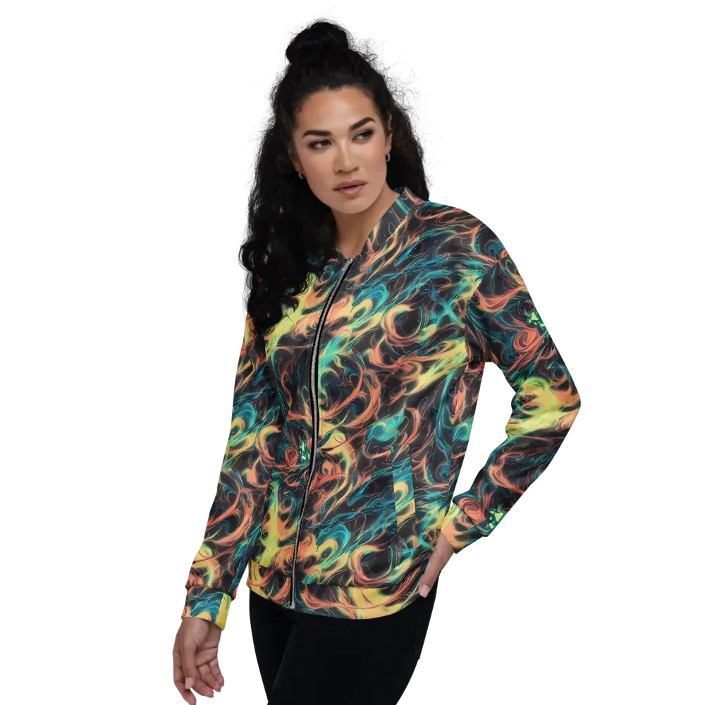 Afterglow Vortex on Bomber Jacket — Left