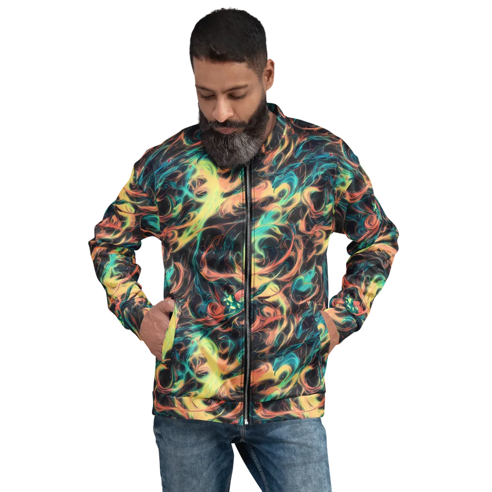 Afterglow Vortex on Bomber Jacket — Front