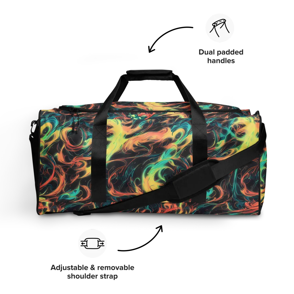 Afterglow Vortex on Duffle Bag — Front