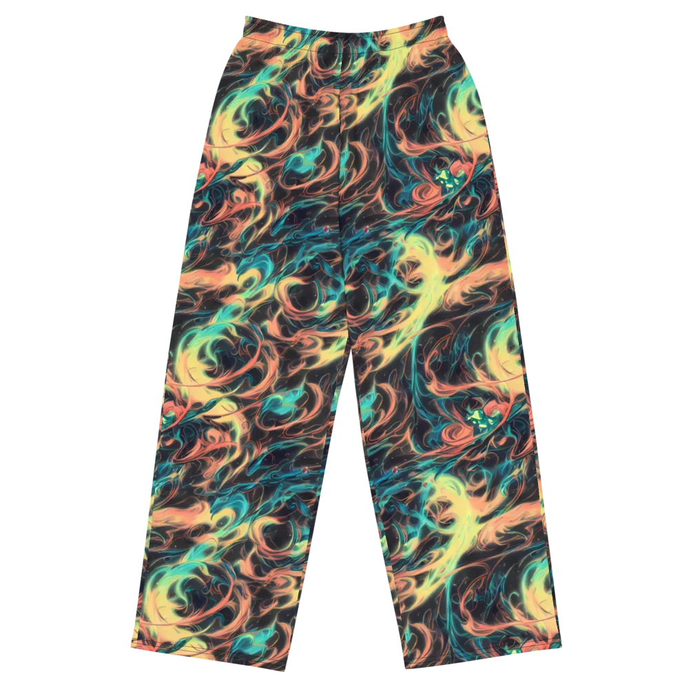 Afterglow Vortex on Wide-Leg Pants — Front