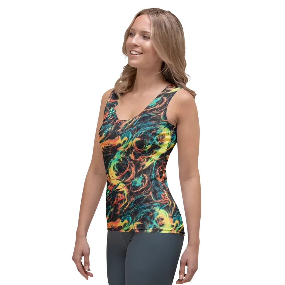 Afterglow Vortex on Women's Tank Top — Left Front