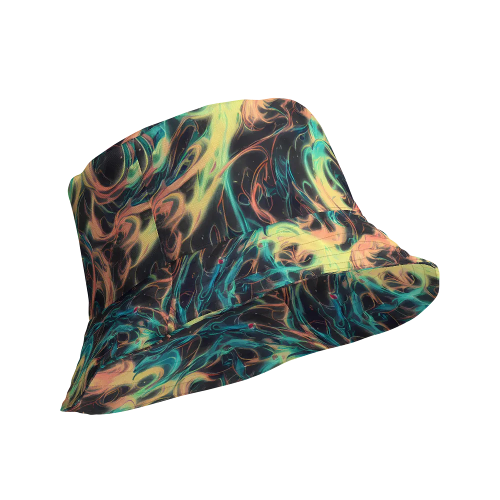 Afterglow Vortex on Reversible Bucket Hat — Product details Outside