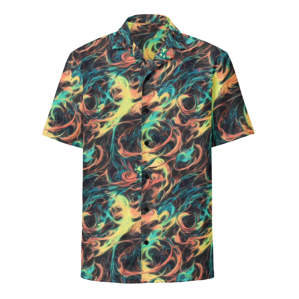 Afterglow Vortex on Button Shirt — Front