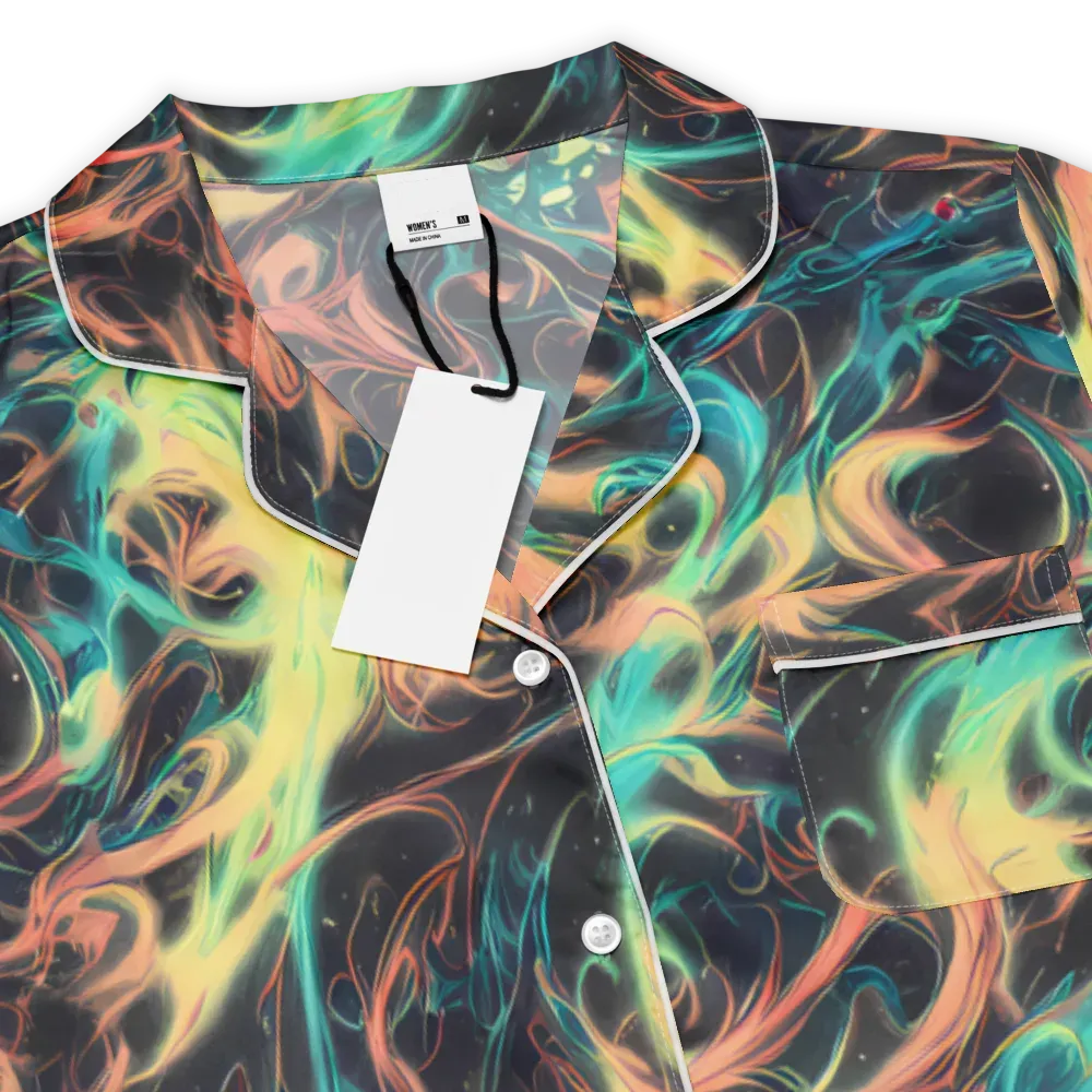 Afterglow Vortex on Women's Short Sleeve Pajama Top — Product details