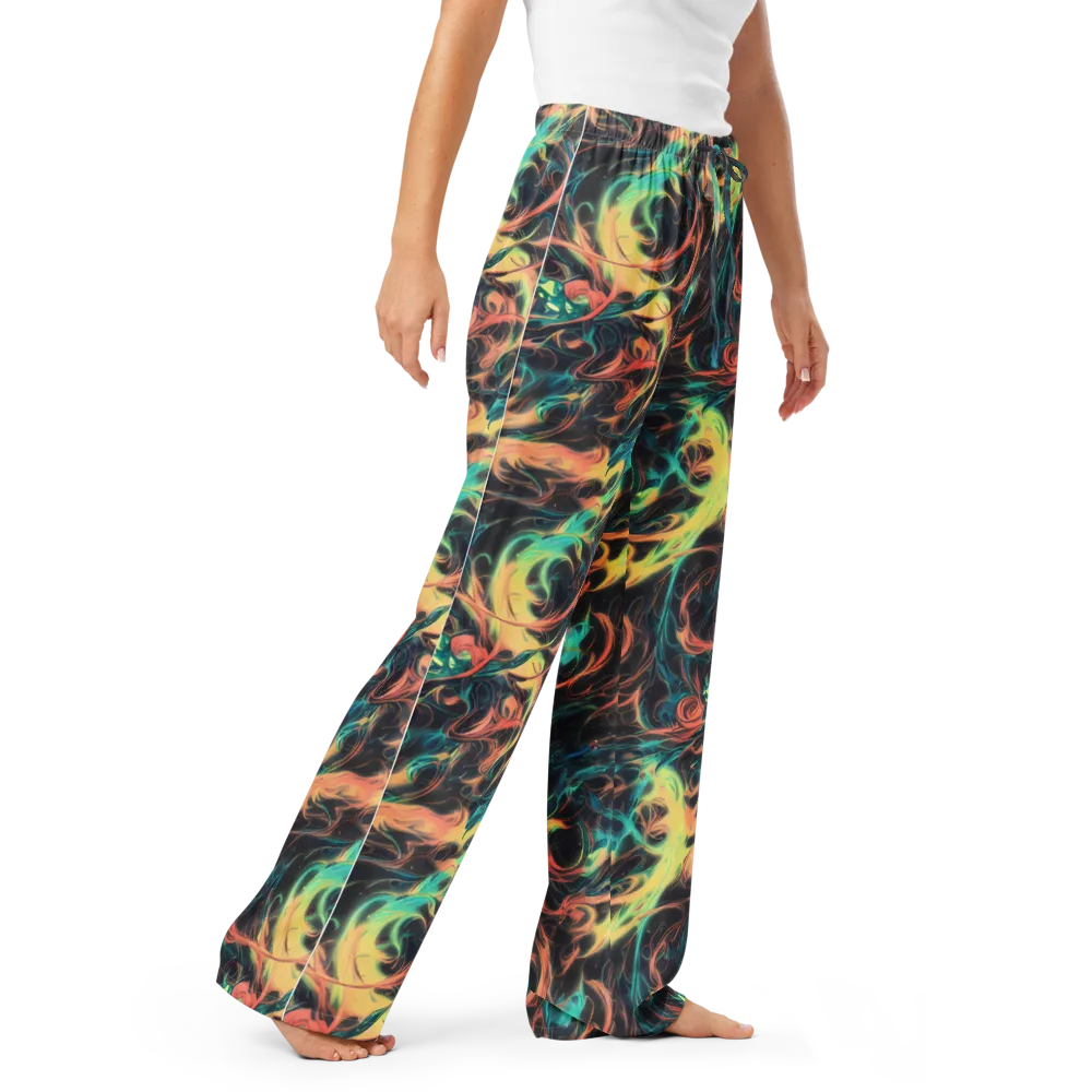 Afterglow Vortex on Women's Pajama Pants — Right Front