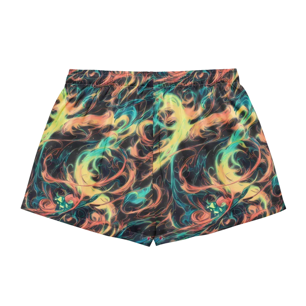 Afterglow Vortex on Women's Pajama Shorts — Back