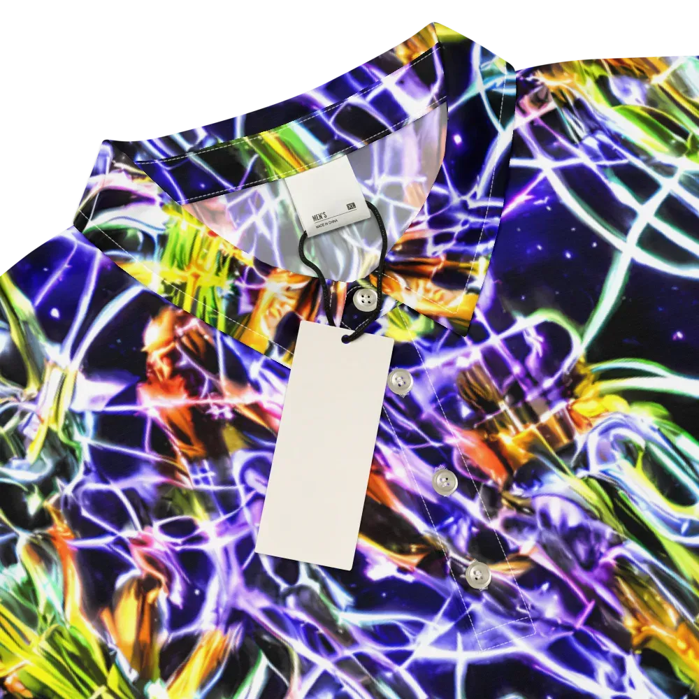 Luminous Shatter on Men's Slim Fit Polo Shirt — Product details