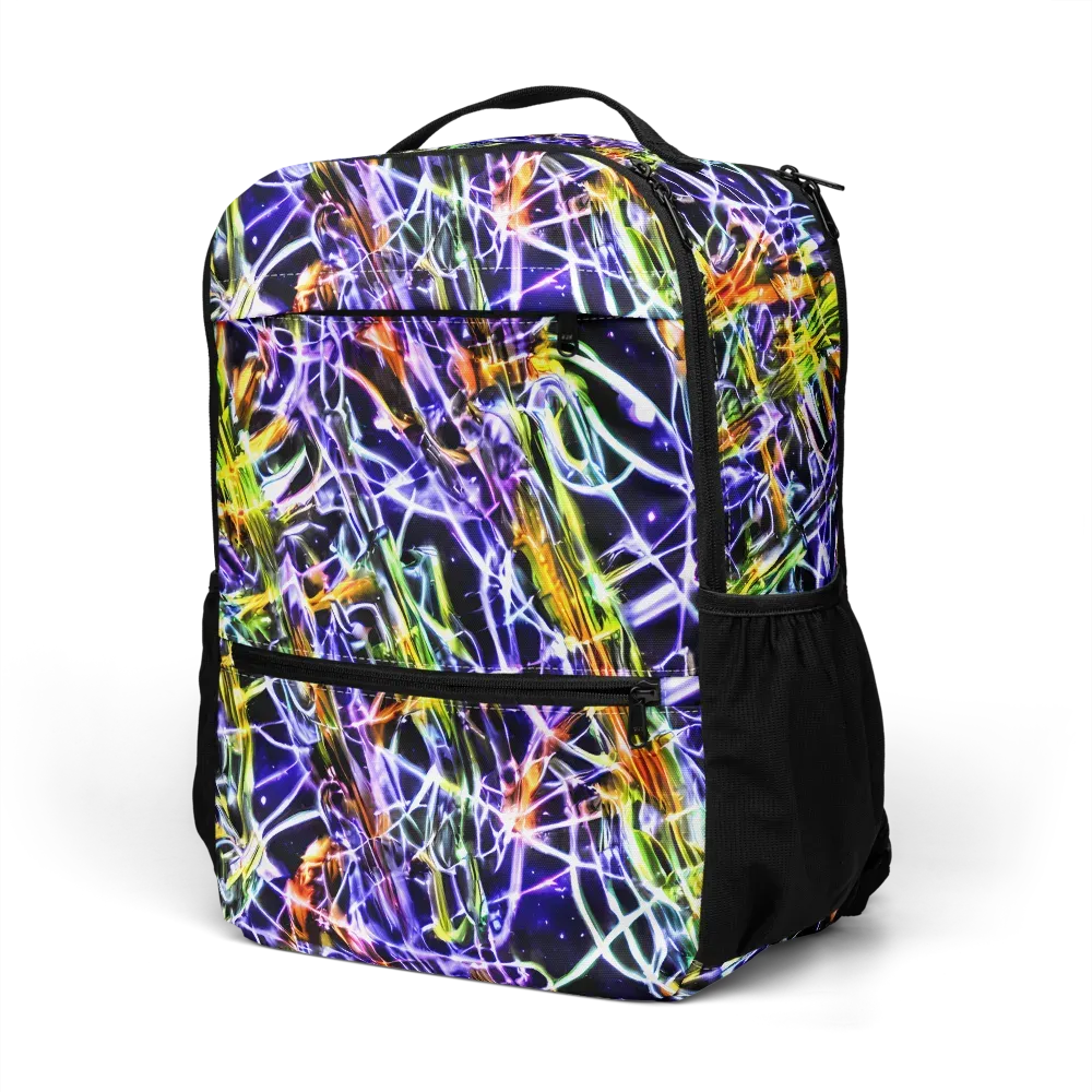 Luminous Shatter on Utility Backpack — Left Front