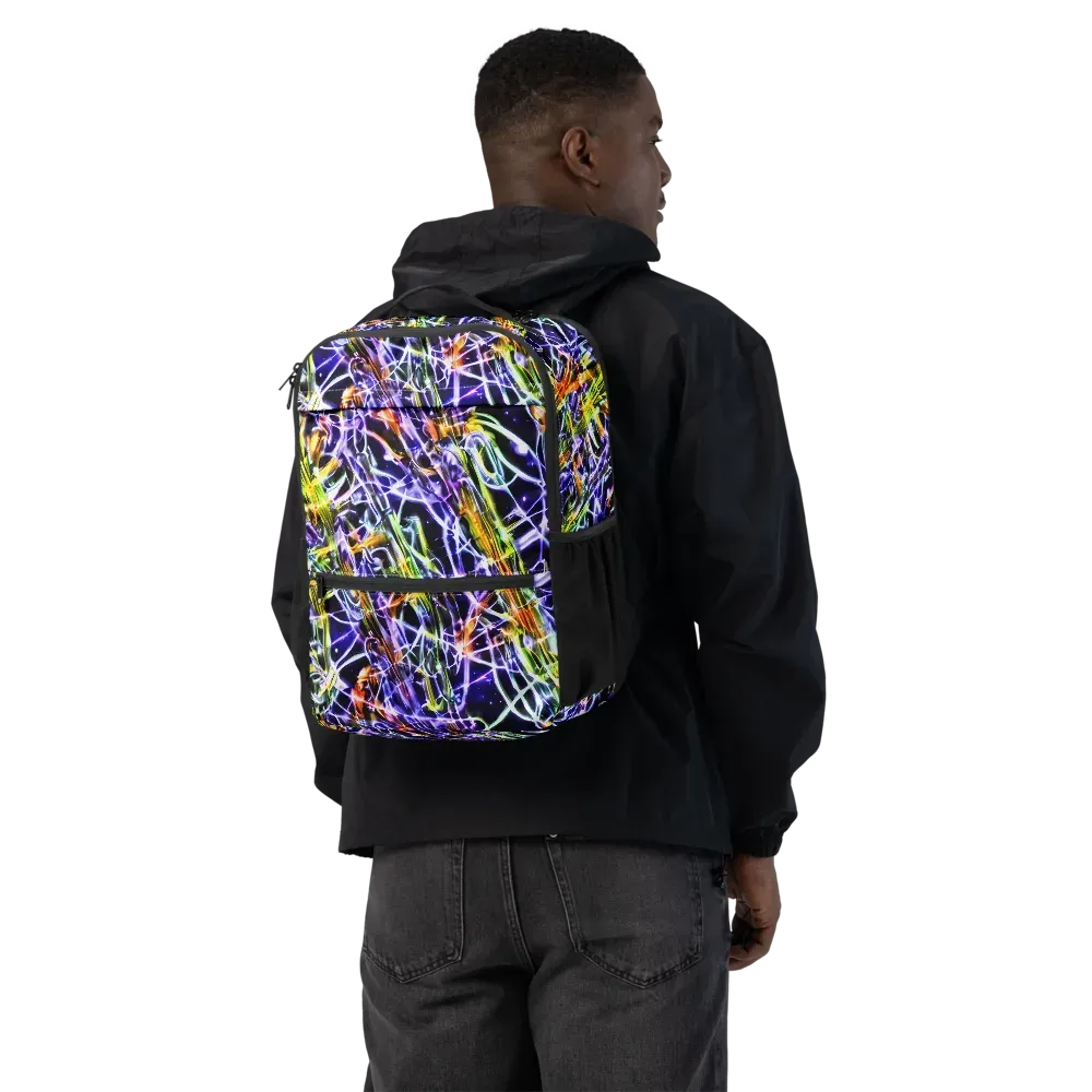 Luminous Shatter on Utility Backpack — Back