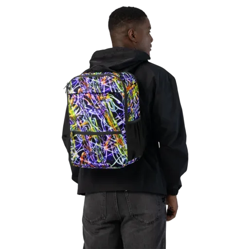 Luminous Shatter on a Utility Backpack
