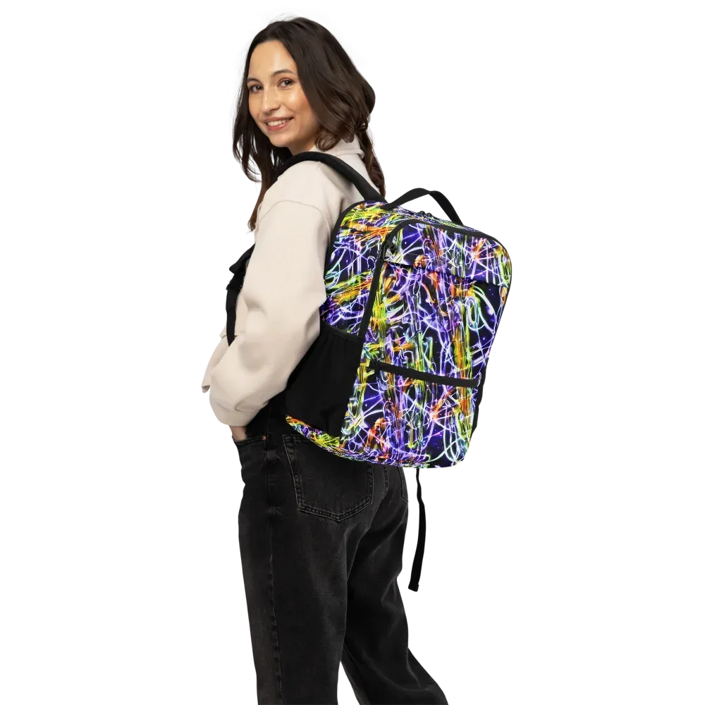 Luminous Shatter on Utility Backpack — Back