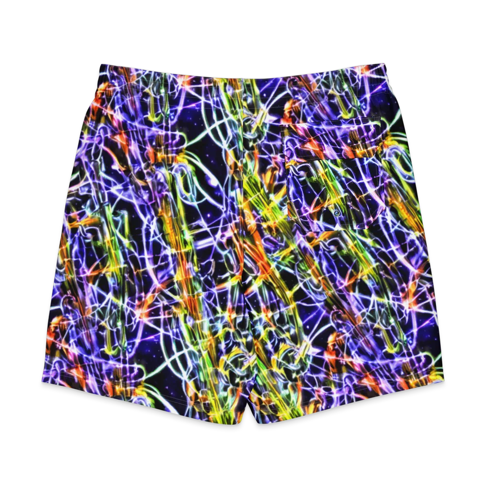 Luminous Shatter on Men's Board Shorts — Back