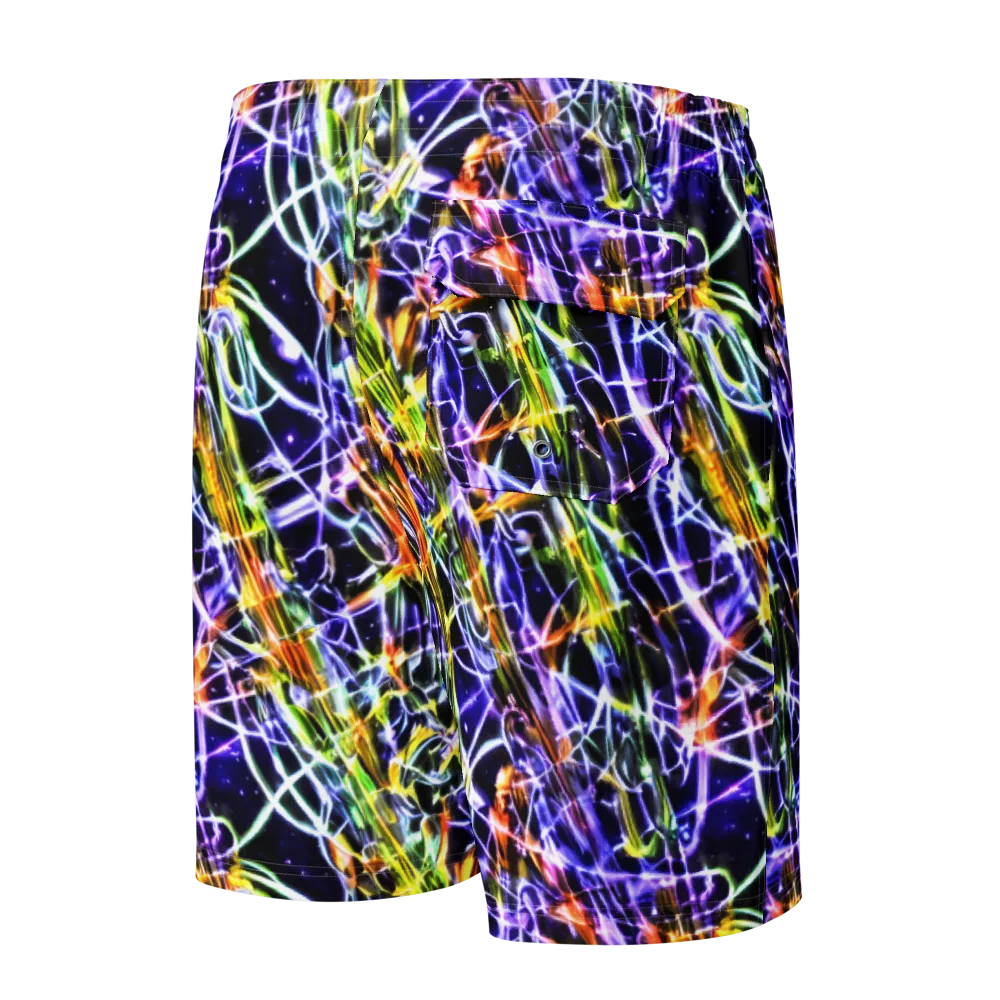 Luminous Shatter on Men's Board Shorts — Back