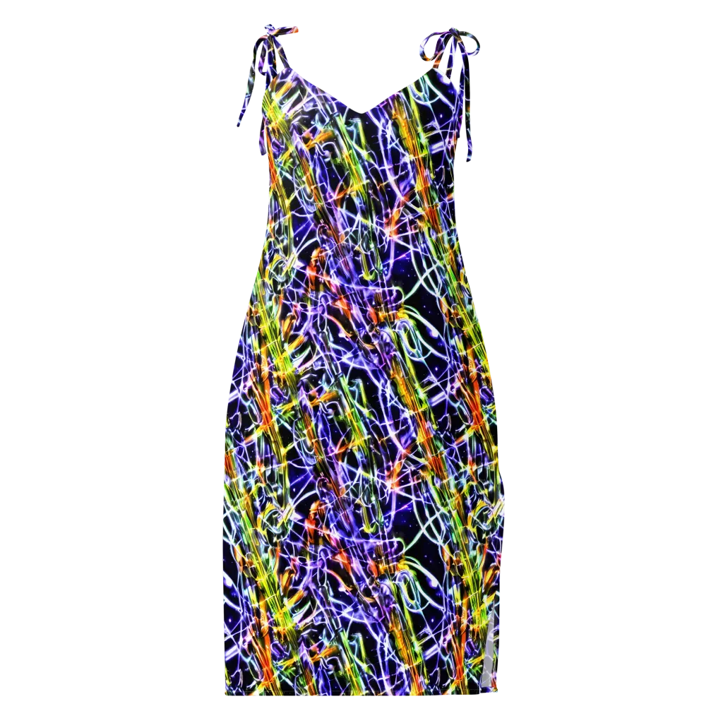 Luminous Shatter on Slip Dress — Front