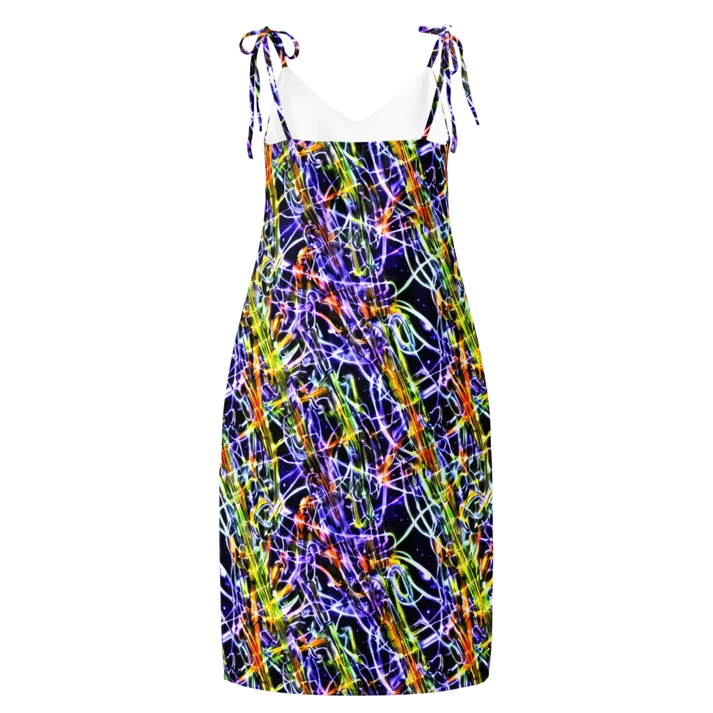 Luminous Shatter on Slip Dress — Back